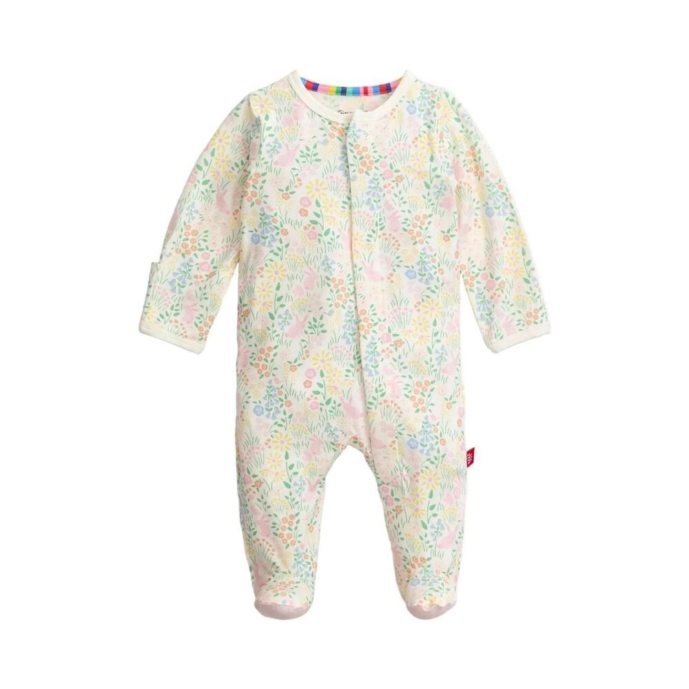 Magnetic Me Hoppy Garden Modal Footie with Ruffle